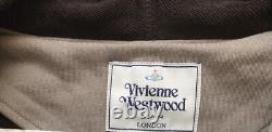 100% Authentic Vivienne Westwood Orb Logo Zip Long Length Hooded Sweatshirt L