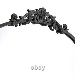 120Cm 4ft Large Mirror Full Length Antique Dressing Wall Mounted Floral Decor UK