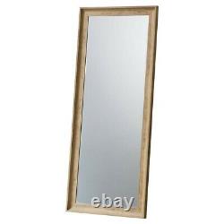 #1698 Large Oak Effect Full Length Leaner Wall Mirror B-STOCK DEFECTS 152x63cm