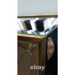 #1727 Large Gold Full Length Leaner Wall Mirror B-STOCK DEFECTS 151.5 x 62.5cm