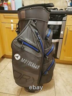 2020 MOTOCADDY DRY SERIES CART BAG 14 Way full length Grey/Blue excellent