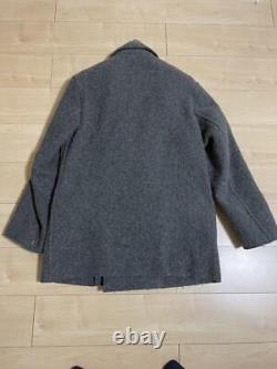 45rpm Full Length Coat Gray size-L Japan -FedEx