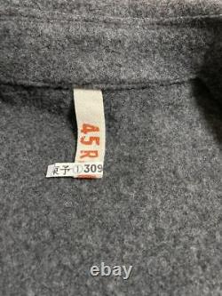 45rpm Full Length Coat Gray size-L Japan -FedEx