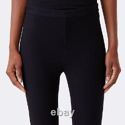 $550 Ralph Lauren Purple Label Collection Black Skinny Stretch Jersey Pant Pants