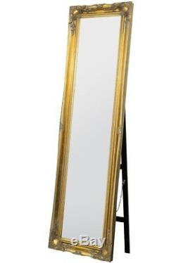 5Ft6 X 1Ft6 Large Gold Full Length Classic Ornate Decorative Cheval Mirror