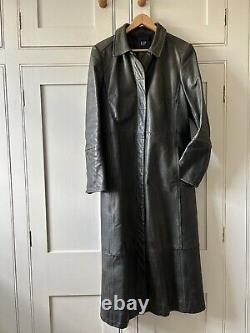 90's Leather Coat full length size L