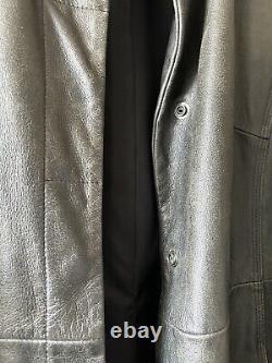 90's Leather Coat full length size L