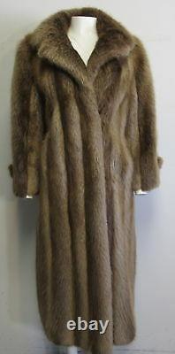 ALIXANDRE FURS blond beaver full length fur coat sz L