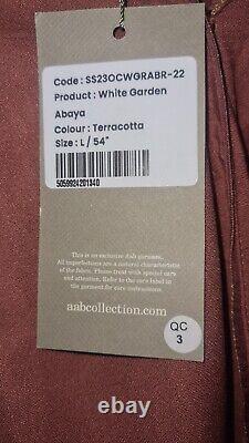 Aab Teracotta Abaya Maxi Dress Size L 54