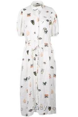 Alemais Linen Maxi Dress Uk 12