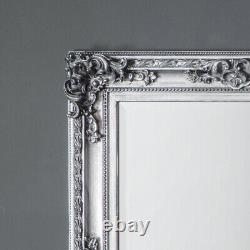 Altori Large Silver Full Length shabby chic Wall Hung Floor Mirror 170cm x 83cm