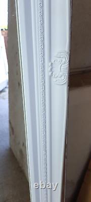 Antique Repro Full Length Freestanding Large Mirror White 175cm High