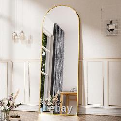 Arch Mirror Full Length, Large Free Standing 52 X 161 Cm, Gold