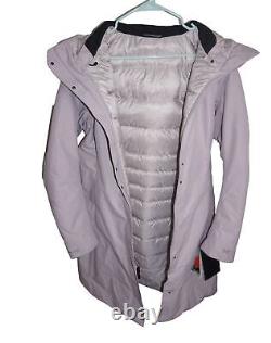 Arcteryx Womens Patera Parka Full Length Long Size Large Purple Jacket Outdoors