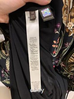 Authentic Roberto Cavalli Floral Long Sleeve Maxi Dress