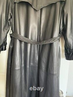 BEGEDOR Italia Vintage 80's LEATHER Full Length Coat Gorgeous Leather A+ Sz L