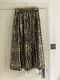 Bnwot Kemi Telford Gold Foil Leopard Print Skirt, Size L, Maxi