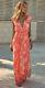 Bnwt £280 Large Uk14 Melissa Odabash Delilah Maxi Dress