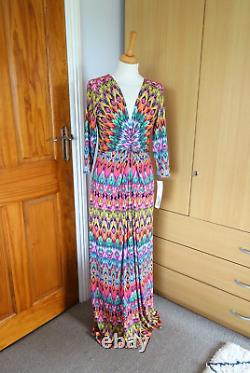 BNWT BEATRICE VON TRESCKOW Multicoloured Aztec maxi dress size L