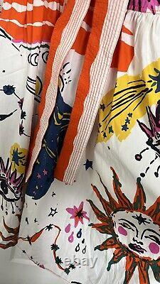 BNWT Zara Rare Celestial Moon Sun Printed Maxi Shirt Dress Holiday Trinny L