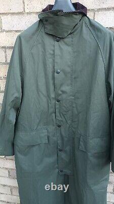 Barbour Burghley Casual Full Length Mac Trench Coat L/XL