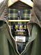 Barbour Waxed Jacket Barbour Border Mens 3 Crest Full Length C42 Size Large