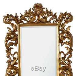 Baroque Large Full Length Mirror Gold Decorative Bevelled