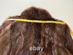 Beautiful Full Length Beaver Coat- Size Large Women's