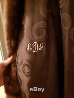 Beautiful Full Length Directional Sable/demi Buff Mink Fur Coat