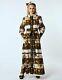 Beautiful Hayley Menzies Animal Leopard Print Maxi Shirt Dress Size L Bnwot