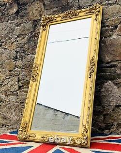 Beautiful Large Full length Regency Style Gilt Framed Bevelled Mirror