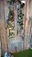 Beautiful Rustic Wrought Iron & Wooden Door Style Garden Mirror Large 3377