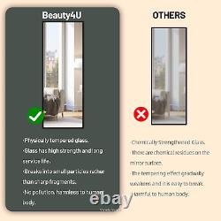 Beauty4U Full Length Mirror 140x50cm Free Standing, Hanging or Leaning, Large or