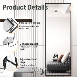 Beauty4U Full Length Mirror 165x60cm Free Standing, Hanging or Leaning, Large or