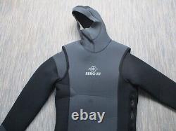 Beuchat Long Wetsuit Mens Extra Large 7MM Thick Full Length Black Double Skin