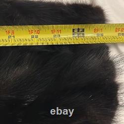 Black Full Length Mink Coat Size Large Lined