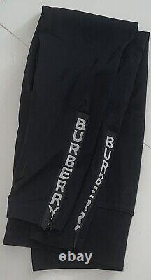 Burberry Full Length Fitted Leggings Ankle Zip Size Large Black