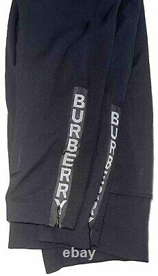 Burberry Full Length Fitted Leggings Ankle Zip Size Large Black