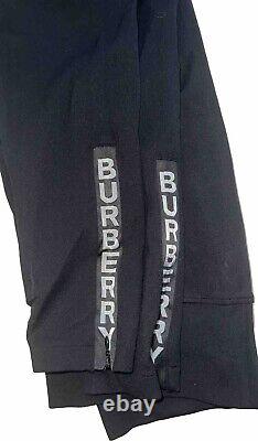 Burberry Full Length Fitted Leggings Ankle Zip Size Large Black