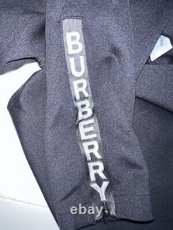 Burberry Full Length Fitted Leggings Ankle Zip Size Large Black