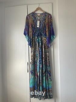 Camilla Franks. Nwt Basilica Beauty Long Dress Smocked Waist Size L