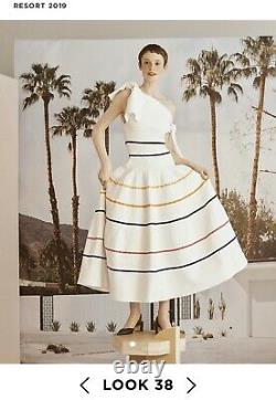 Carolina Herrera, Cold Shoulder Striped Knit Dress