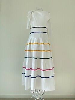 Carolina Herrera, Cold Shoulder Striped Knit Dress