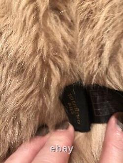 Celt Original Full Length Shearling Sheepskin Coat 14-16 Golden Chestnut Colour