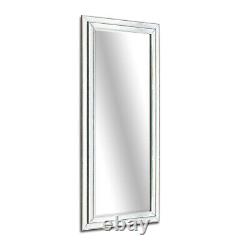 Chambery Large Stepped Bevelled Glass Full Length Leaner Wall Mirror 60 x 26