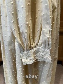 Chasing Unicorns Bohemian/Victorian Lace Trim Swiss Dot Long Dress Size L