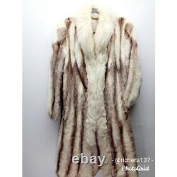 Christian Dior Fur Coyote Full Length Coat Large