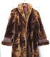 Crandell Furs Full Length Vintage Demi Buff Mink Coat Pristine Large Brown 60s