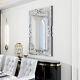 Crushed Diamond Wall Mirror 100x70cm Large Crystal Silver Sparkly Full Length