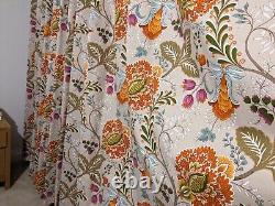 Curtains. Large full length curtains. Large window or patio doors. Vibrant Floral